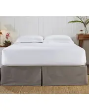 Orchids Lux Home Pavillion Box Pleat Bed Skirt
