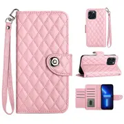 YB Imprinting Series-8 for iPhone 13 Pro Max Case Leather Phone Cover with 7 Card Slots