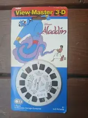 Vintage 1993 Tyco View-Master 3-D 3 Reels Disney Aladdin