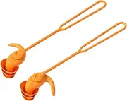 Swim Ear Plugs - Kids Ear Plugs For Swimming | Noise Reduction Wax For Sleeping | Reusable Water | Sleep Earplugs For Adults With Lanyard