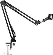 Microphone Arm Stand Adjustable Suspension Boom Mic Stand with Mic Clip