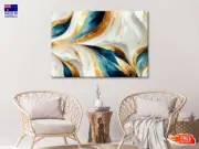 3D Gold Marble Abstract Wall Canvas Home Decor Australian Made Quality