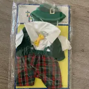 Visions by Frieder Tattoo Bears Plush Toy Costume St. Patricks 8" Sealed