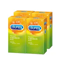 在飛比找momo購物網優惠-【Durex杜蕾斯】螺紋裝保險套12入*4盒(共48入)