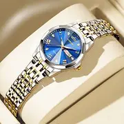 Women Quartz Watch Minimalist Sports Casual Business Luminous Calendar Date Week Waterproof Stainless Steel Watch