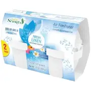 Great Scents Fresh Linen Solid Gel Air Freshener, 2 Count