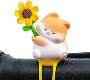 Meindin Handlebar Pinwheel Decoration, Cute Animal Handlebar Windmill Ornament, Streamline Design Riding Equipment for Home, Car Dashboard, and Motorcycle