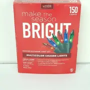 Make The Season BRIGHT Indoor Outdoor 150Ct Multicolor Chaser 16 Function Light