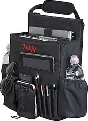 Tidify Car Front Seat Organizer [2023 Updated] with Dedicated Tablet and Laptop Storage Stabilizing Side Straps Soft Adjustable Shoulder Strap and Hardened Buckles Your Office Away from Office