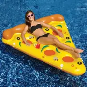 Giant Inflatable Raft Lounge Pizza Water Floating Beach Bed