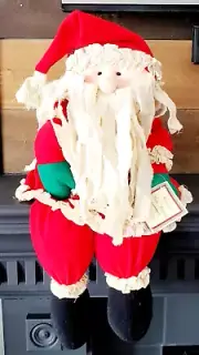 Vintage Russ The legend of Saint Nicholas Santa Plush Shelf Sitter Christmas New