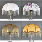 Decorative Umbrella Lamp Shade Lamp Cover Fit E27 Light with Tassel Good