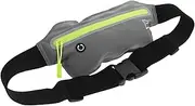 Abaodam Running Fanny Pack for Women Men Ergonomic Waist Belt Bag for Fitness Gym Hiking Stylish Grey Mobile Phone Holder Secure Comfortable Fit