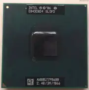 Intel 2.40Ghz 1066Mhz 3MB PGA478 Intel Core 2 Duo P8600 CPU Processor - SLGFD
