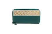 Eastern Counties Leather Womens/Ladies Rachel Laser Cut Leather Purse (Teal/Ivory) (One Size)