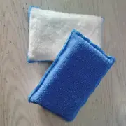 5Pcs Microfiber Car Cleaning Pad Double Side Leather Scrubbing Sponge Soft Car D