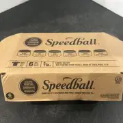 6 Speedball Fabric Screen Printing Ink 4 oz White Black Red Green Yellow & Blue