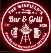 Custom Beer LED Sign Personalized Home bar grill pub Lighted non neon