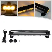32in LED Strobe Light Bar Rooftop Flashing Traffic Emergency Warning Light Amber