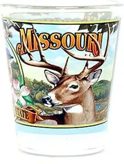 Missouri State Mural Shot Glass Glassware
