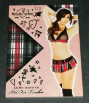 2018 Benchwarmer JAIME HAMMER Hot For Teacher #13 Green Foil Variant/3 PLAYBOY