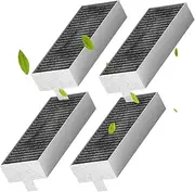 Baymate Pack of 4 Cooker Hood Activated Carbon Filter Replacement Filter Accessories Clean Air Filter Removes Odour and Smoke Extractor Hood Filter Recirculation Replacement Filter Accessories