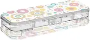 Yoogain Cartoon Colorful Polka Dots Plastic Pencil Box Clear Double Layer Pens Case Boxes For Stationery Supplies With Lid