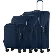 American Tourister Applite 5 Softside Suitcase Set of 3 Navy 53197, 53198, 53199