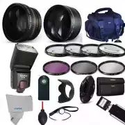 Professional Flash / Lens / FILTER/ BAG Accessory Kit for Canon EOS M5 M50 M3 M6
