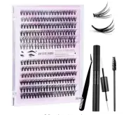 WD&CD Cluster Lashes, Lash Extension Kit 30D 40D Individual Lashes D Curl Eyelas