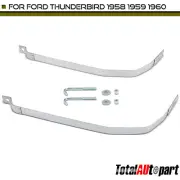 2x Steel Gray Fuel Tank Straps for Ford Thunderbird 58-60 4.8L 5.4L 5.8L 7.0L (for: Ford)