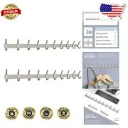 10 Heavy-Duty Stainless Steel Wall Hooks with Rustic Finish – Easy Installation