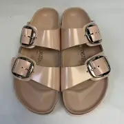 Birkenstock New w/o Box Arizona Big Buckle Light Rose Patent Leather Exquisite R