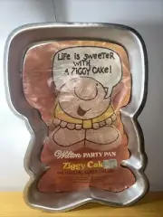 Vintage 1978 Wilton Ziggy Cake Pan with Picture Insert
