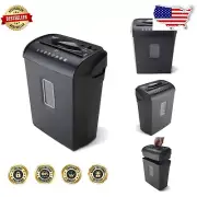 Efficient 6-Sheet Micro-Cut Shredder with Integrated Handle for Easy Emptying