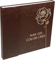 NULYLU Manicure Chart Book Nail Art Display Board Nail Charts 120 Colors Pedicure