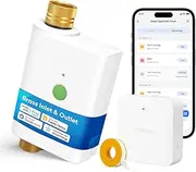 meross WiFi Water Timer for Garden Hose, Smart Sprinkler Timer Works with Alexa, Google, Apple HomeKit, IP65 Water Valve Controller with Auto Watering/Rain Skip/Alert for Drip Irrigation System, Lawn