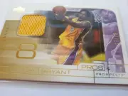 2001 Upper Deck Pros & Prospects GAME JERSEY CARD KOBE BRYANT GOLD #ed/75 Lakers