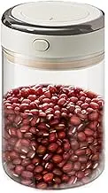 CARRORABI Coffee Bean Holder - Glass Food Storage Container,Leak-proof Vacuum Coffee Canister, Coffee Storage Container With Airtight Lid Seal For Beans, Tea, Flour(1100ml)