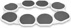 Blissify Lazy Susan Turntable for Dining Table, 8 Trays Lazy Susan Food Train...