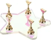 CALLARON 1 Set Acrylic Nail Stand For Manicure Practice: Nail Display Stand For Press On Fake Fingernail Tips Training - Manicure Painting Supply