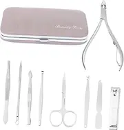HAPINARY 9pc Nail Clipper Set Toenail Clipper Manicure Trimmer Fingernail Manicure Set Tool
