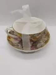 Grace's Teaware Tea Cup And Saucer Floral New