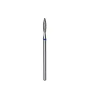 Nail Drill Bit 3/32" - Flame Diamond Head Diameter 1.6 mm Working Part 8 mm Blue
