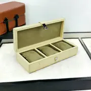 Leatherkart Leather Watch Holder (3 watches) - Off-White