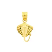 14K Gold Stingray Charm