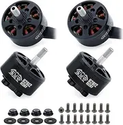 4pcs B2812 900KV FPV Motors Brushless CW/CCW 5S-6S for Racing Drone Quadcopter with 250mm 18AWG Silicone Wires(Black)