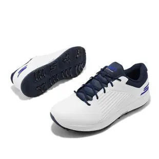 Skechers 高爾夫球鞋 Go Golf Elite-5 GF 白 藍 男鞋 防潑水【ACS】 214065WNVB