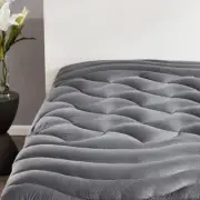 Queen Size Mattress Pad Cover Memory Foam Pillow Top Overfilled Topper COOLING