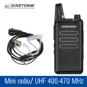 Zastone ZT-X6 Radio 16CH UHF Portable Walkie Talkie two way radio with Earpiece
